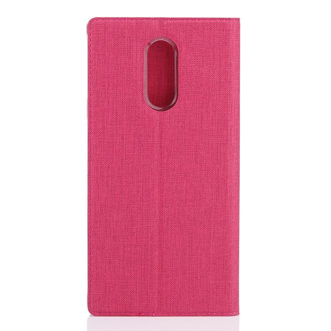 Vili Dmx - LG Q7 / Q7+ Hülle - Case aus Leder - mit Standfunktion - rosa