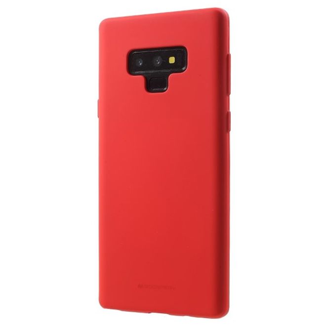 Goospery - Samsung Galaxy Note 9 Handy Cover - TPU Soft Case - SF Jelly Series - rot