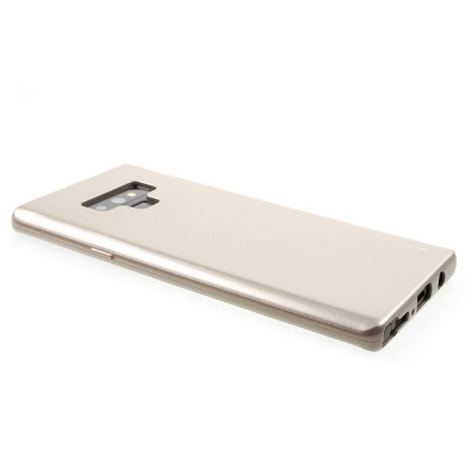 Goospery - Handy Hülle für Samsung Galaxy Note 9 - TPU Soft Case - i Jelly Metal Series - gold