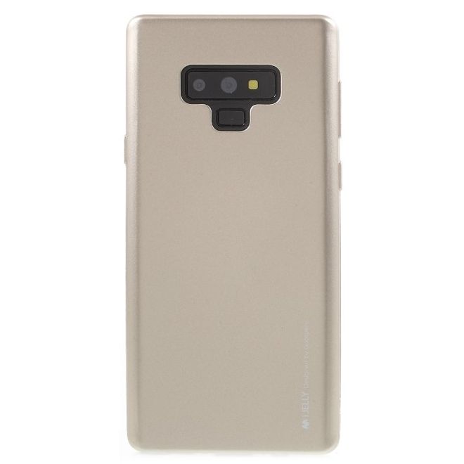 Goospery - Handy Hülle für Samsung Galaxy Note 9 - TPU Soft Case - i Jelly Metal Series - gold