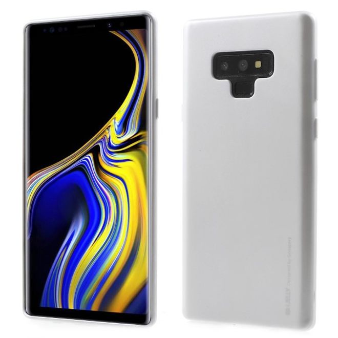 Goospery - Handy Hülle für Samsung Galaxy Note 9 - TPU Soft Case - i Jelly Metal Series - silber