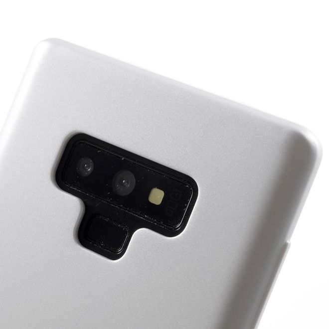 Goospery - Handy Hülle für Samsung Galaxy Note 9 - TPU Soft Case - i Jelly Metal Series - silber