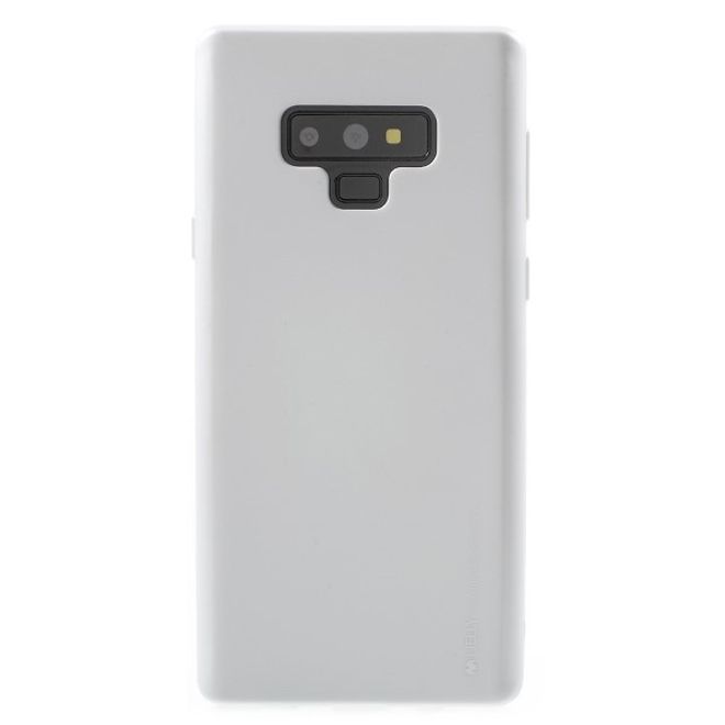 Goospery - Handy Hülle für Samsung Galaxy Note 9 - TPU Soft Case - i Jelly Metal Series - silber