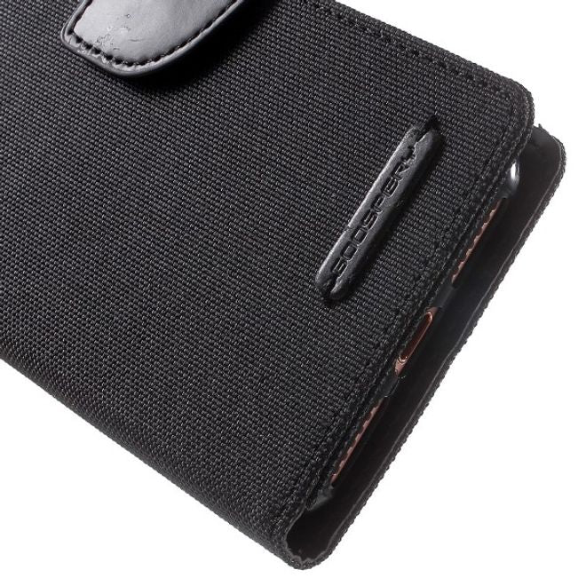 Goospery - Handyhülle für Samsung Galaxy A8 Star / A9 Star - Bookcover - Canvas Diary Series - schwarz