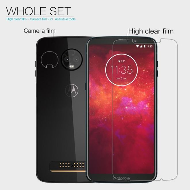 Nillkin - Motorola Moto Z3 / Z3 Play Schutzfolie - Super Clear Whole Set Series