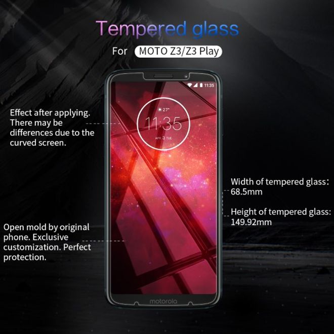 Nillkin - Motorola Moto Z3 / Z3 Play Schutzfolie 0,2 mm - Folie aus gehärtetem Glas - H+ PRO Series