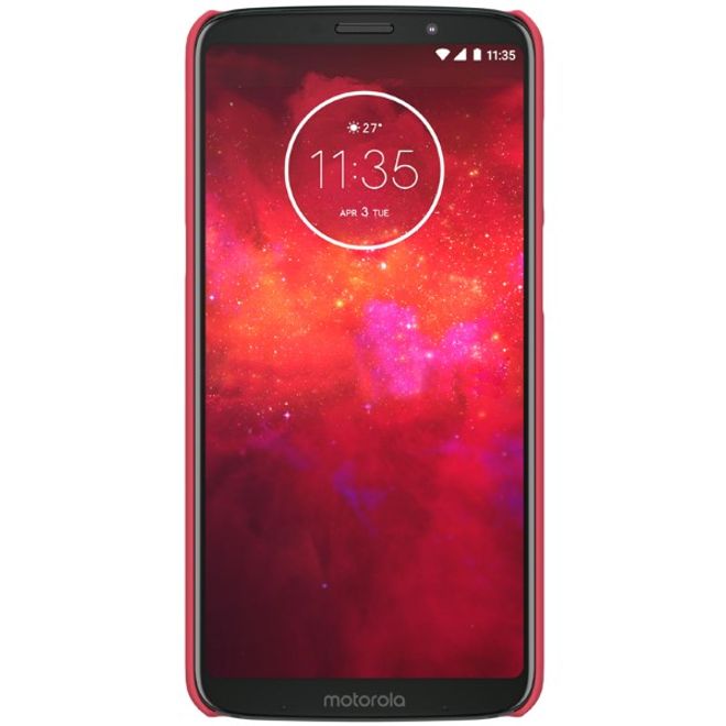 Nillkin - Motorola Moto Z3 / Z3 Play Hülle - Plastik Case - Super Frosted Shield Series - rot