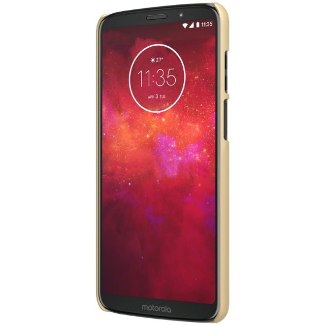 Nillkin - Motorola Moto Z3 / Z3 Play Hülle - Plastik Case - Super Frosted Shield Series - gold