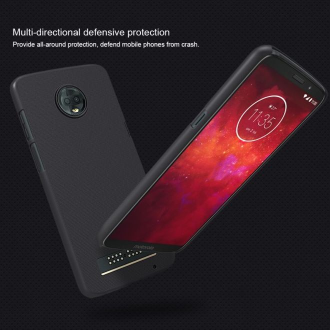 Nillkin - Motorola Moto Z3 / Z3 Play Hülle - Plastik Case - Super Frosted Shield Series - gold