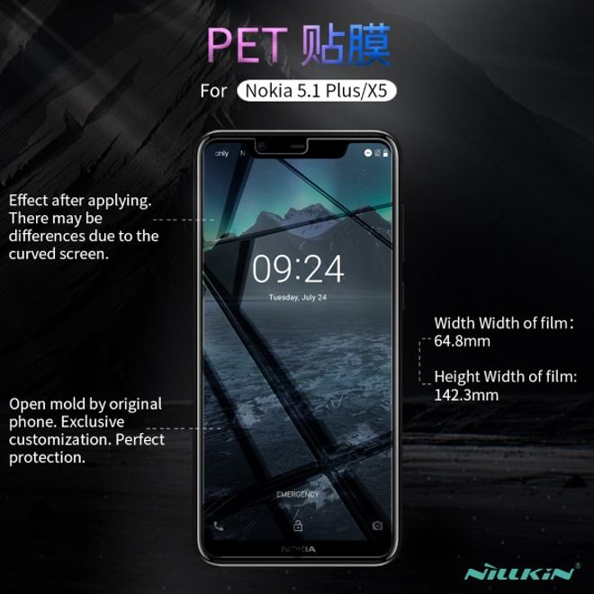 Nillkin - Nokia 5.1 Plus Display Schutzfolie - Matt Anti-Glare - Matte Whole Set Series