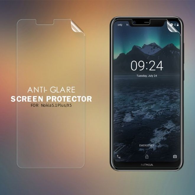Nillkin - Nokia 5.1 Plus Display Schutzfolie - Matt Anti-Glare - Matte Whole Set Series