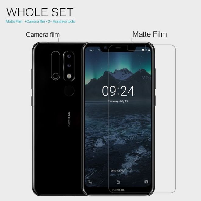 Nillkin - Nokia 5.1 Plus Display Schutzfolie - Matt Anti-Glare - Matte Whole Set Series