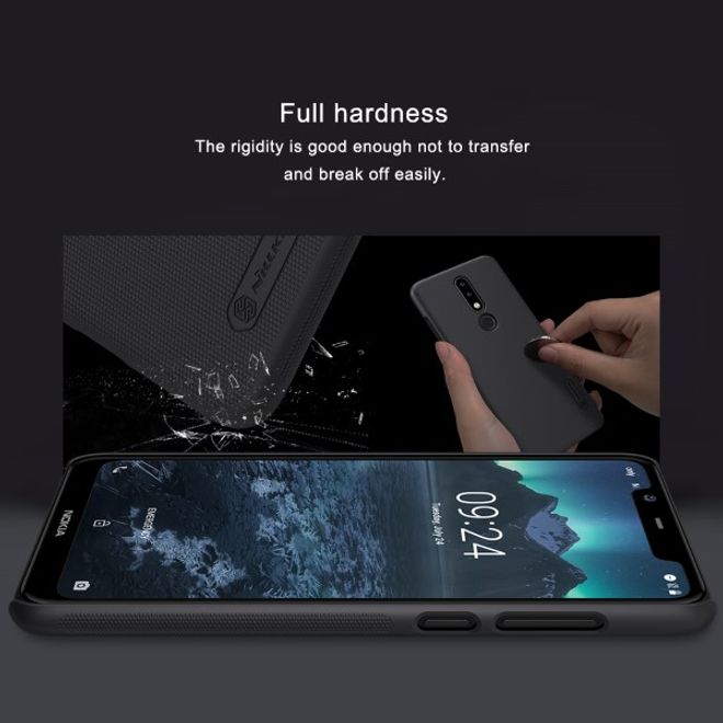 Nillkin - Nokia 5.1 Plus Hülle - Plastik Case - Super Frosted Shield Series - weiss