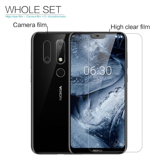 Nillkin - Nokia 6.1 Plus Schutzfolie - Super Clear Whole Set Series