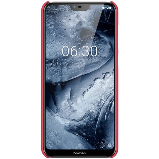 Nillkin - Nokia 6.1 Plus Hülle - Plastik Case - Super Frosted Shield Series - rot