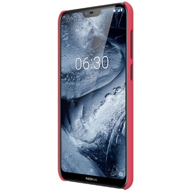 Nillkin - Nokia 6.1 Plus Hülle - Plastik Case - Super Frosted Shield Series - rot