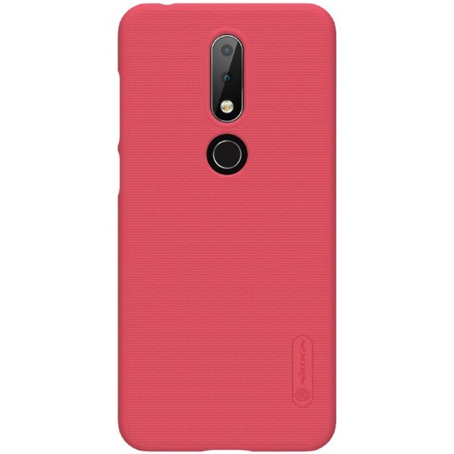 Nillkin - Nokia 6.1 Plus Hülle - Plastik Case - Super Frosted Shield Series - rot