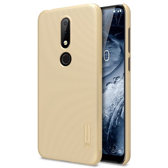 Nillkin - Nokia 6.1 Plus Hülle - Plastik Case - Super Frosted Shield Series - gold
