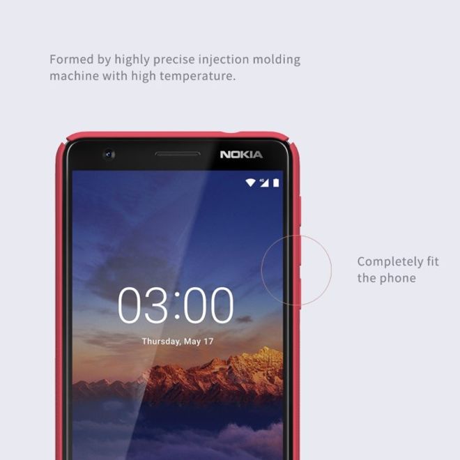 Nillkin - Nokia 3.1 Hülle - Plastik Case - Super Frosted Shield Series - rot