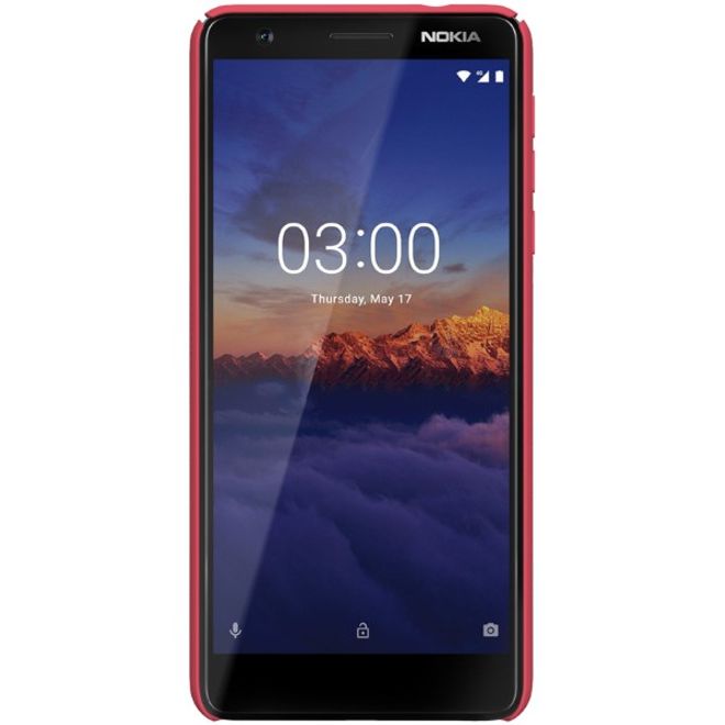 Nillkin - Nokia 3.1 Hülle - Plastik Case - Super Frosted Shield Series - rot