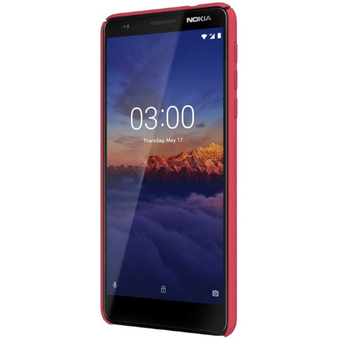 Nillkin - Nokia 3.1 Hülle - Plastik Case - Super Frosted Shield Series - rot