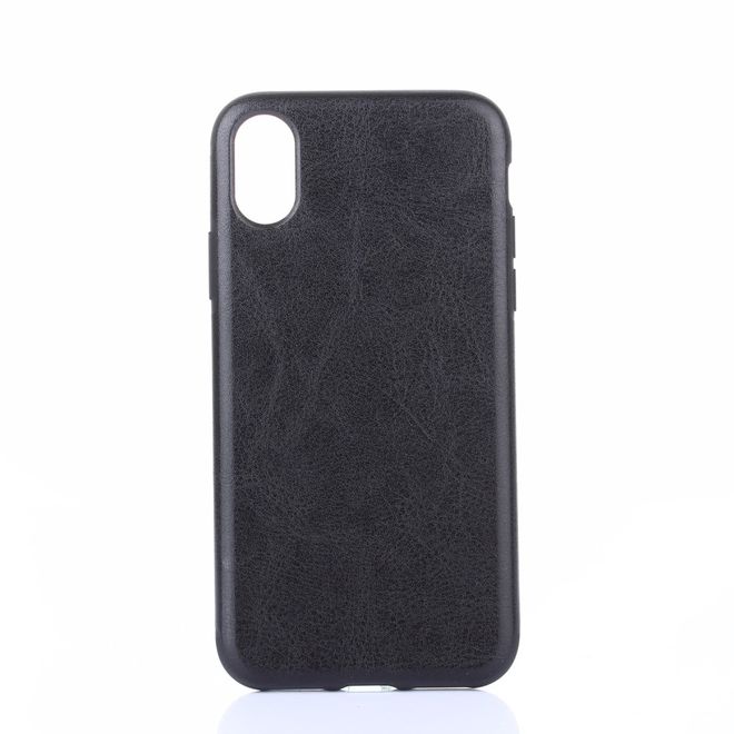 iPhone XS Max Phone Case - Crazy Horse TPU Softcase Series - Black