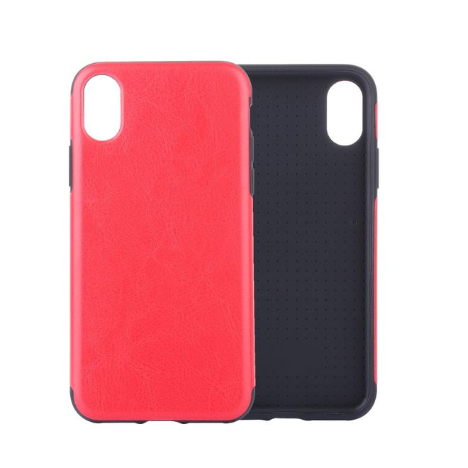 iPhone XS Max mobile phone case - Crazy Horse TPU Softcase Series - red