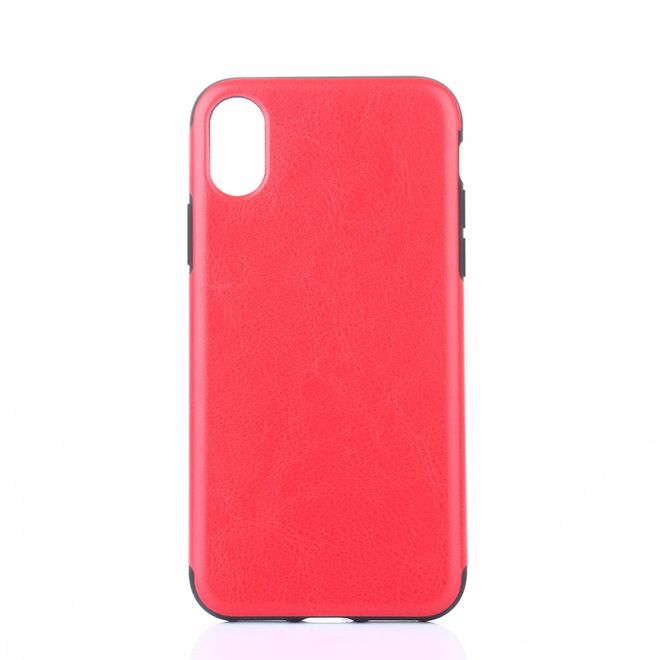iPhone XS Max mobile phone case - Crazy Horse TPU Softcase Series - red