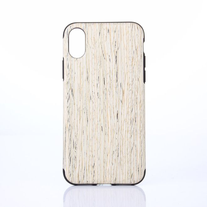 iPhone XS Max Handyhülle - Wood TPU Softcase Series - beige