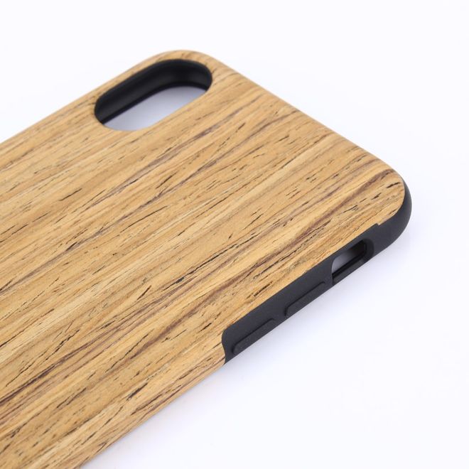 iPhone XS Max Handyhülle - Wood TPU Softcase Series - khaki