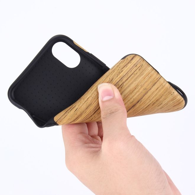 iPhone XS Max Handyhülle - Wood TPU Softcase Series - khaki