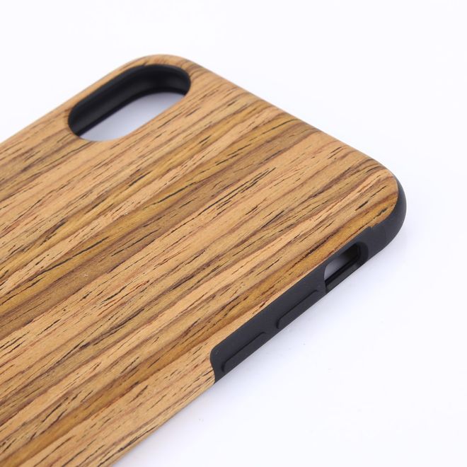 iPhone XS Max Handyhülle - Wood TPU Softcase Series - hellbraun