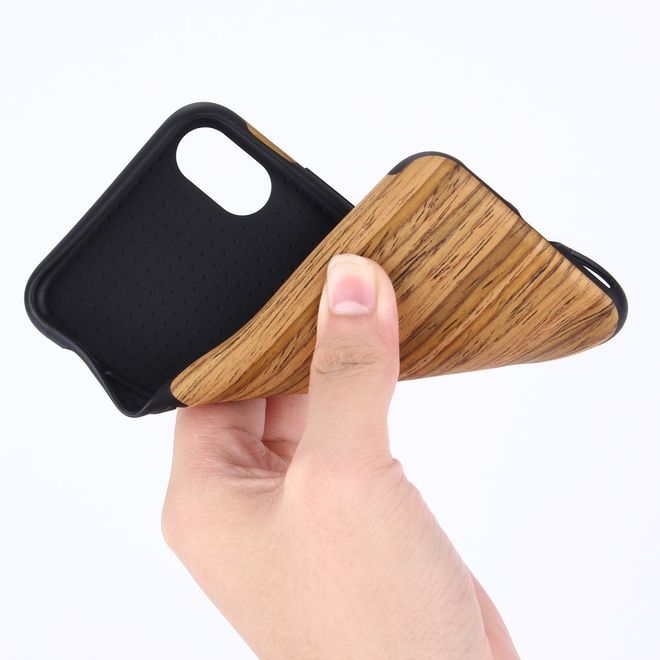 iPhone XS Max Handyhülle - Wood TPU Softcase Series - hellbraun
