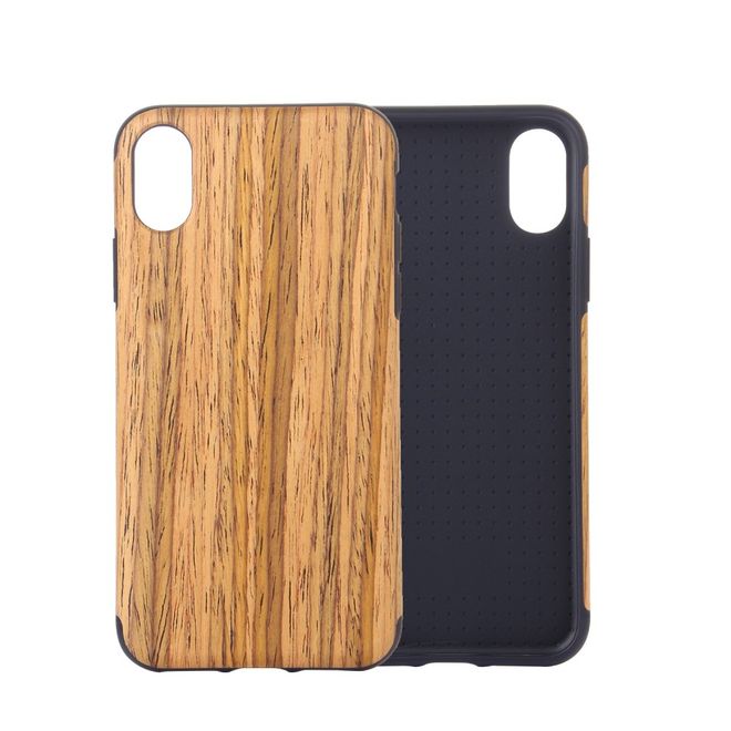 iPhone XS Max Handyhülle - Wood TPU Softcase Series - hellbraun