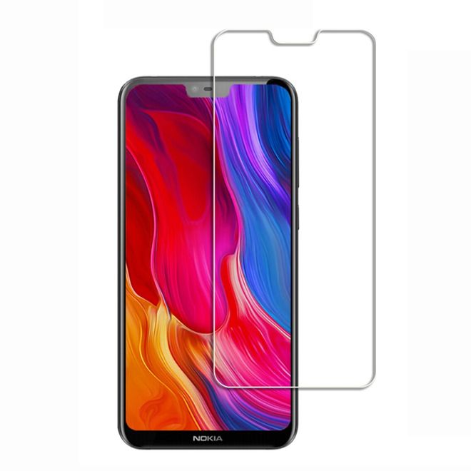 Nokia 6.1 Plus Schutzglas Displayschutz - Panzer Glas - 0.3mm dick - transparent