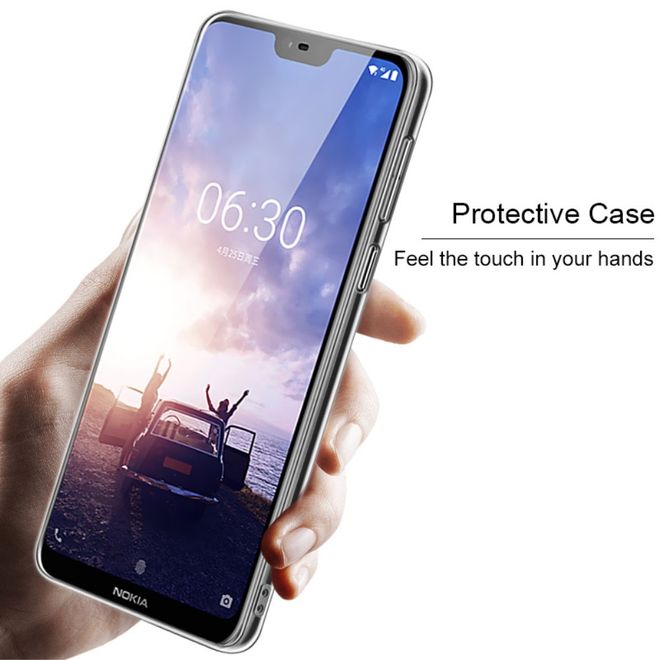 Imak - Nokia 6.1 Plus Handyhülle - Case aus Plastik - Crystal Clear Case II Series - inkl. Schutzfolie - transparent