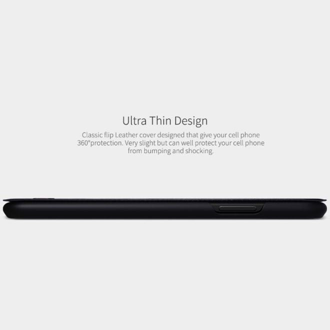 Nillkin - iPhone XS Max Hülle - Leder Book Case - Qin Series - weiss