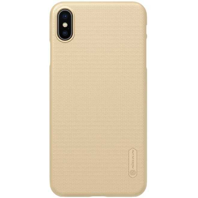 Nillkin - iPhone XS Max Hülle - Plastik Case - Super Frosted Shield Series - gold