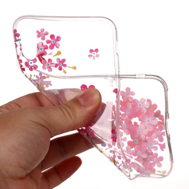 Coque pour iPhone XS/X - Série Image Plastic - Fleurs roses