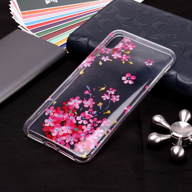 Coque pour iPhone XS/X - Série Image Plastic - Fleurs roses