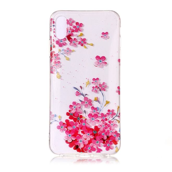 Coque pour iPhone XS/X - Série Image Plastic - Fleurs roses