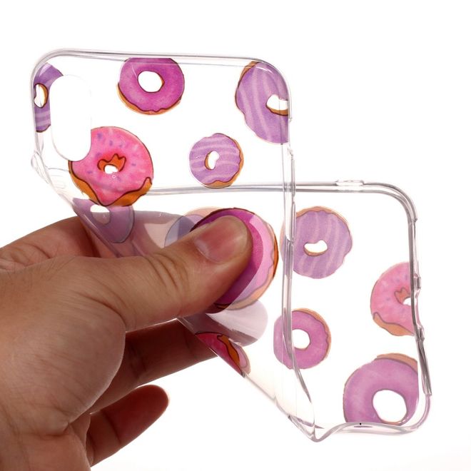 Coque pour iPhone XS/X - Série Softcase Image Plastic - Motif Donuts