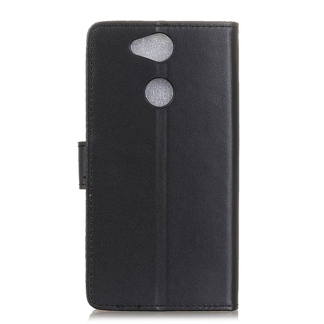 Sony Xperia XA2 Plus Handy Hülle - Classic II Leder Bookcover Series - schwarz