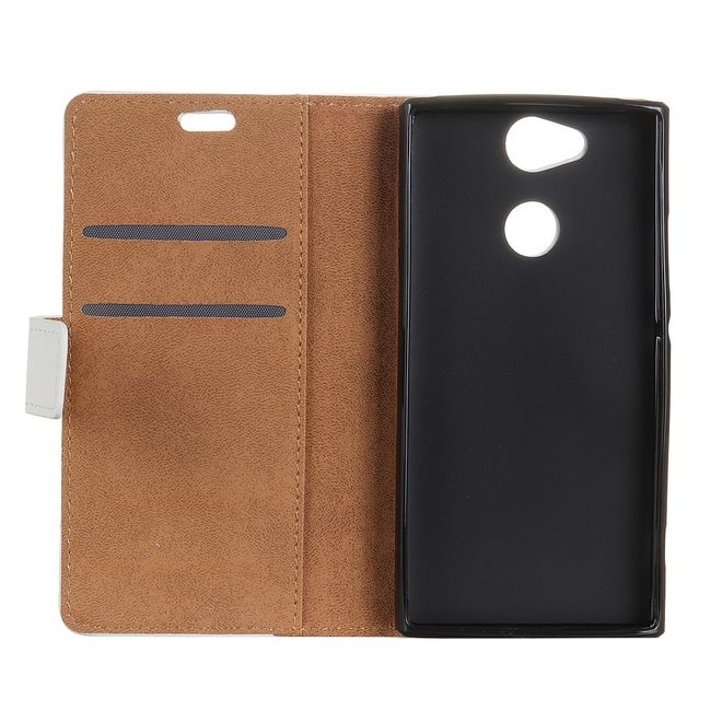 Sony Xperia XA2 Plus Handyhülle - Leder Bookcover Image II Series - Tigermuster
