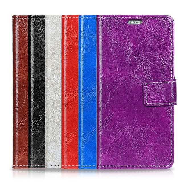 Sony Xperia XA2 Plus Handyhülle - Crazy Horse III Leder Series Case - purpur