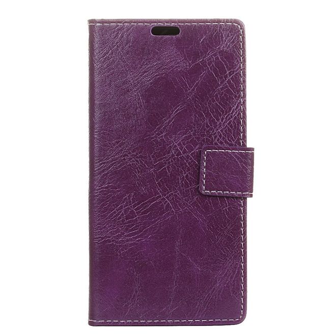 Sony Xperia XA2 Plus Handyhülle - Crazy Horse III Leder Series Case - purpur