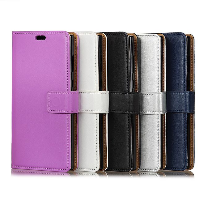 Xiaomi Mi A2 Handy Hülle - Classic II Leder Bookcover Series - schwarz