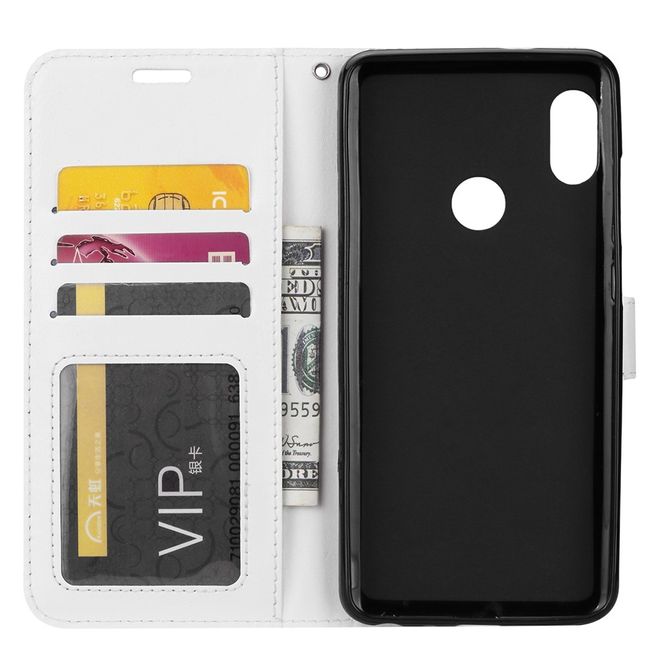 Xiaomi Mi A2 Handyhülle - Crazy Horse III Leder Series Case - weiss