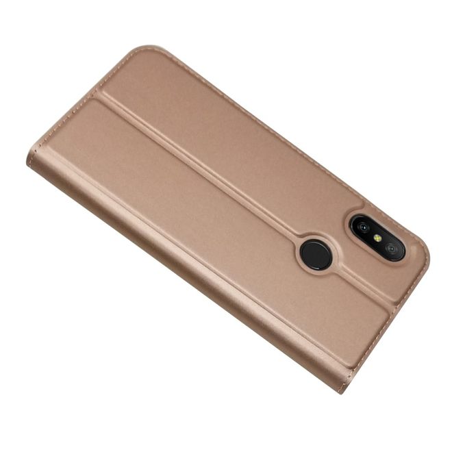 Xiaomi Mi A2 Lite Handy Hülle - Classic Leder Bookcover Series - rosegold