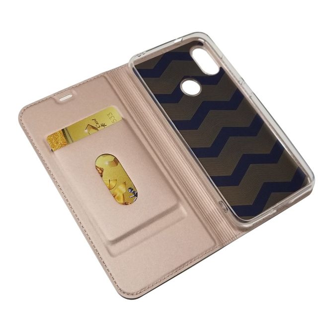 Xiaomi Mi A2 Lite Handy Hülle - Classic Leder Bookcover Series - rosegold